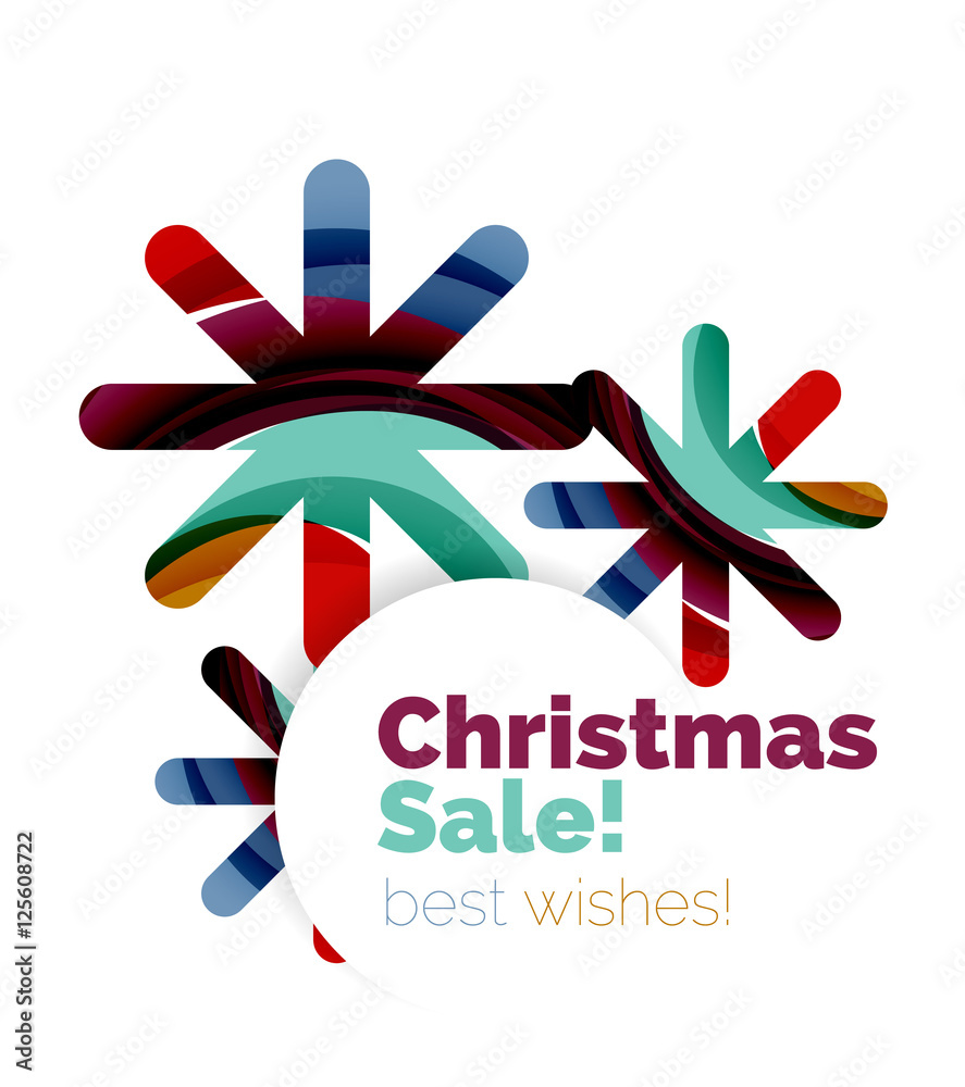 Obraz premium Christmas and New Year sale banner