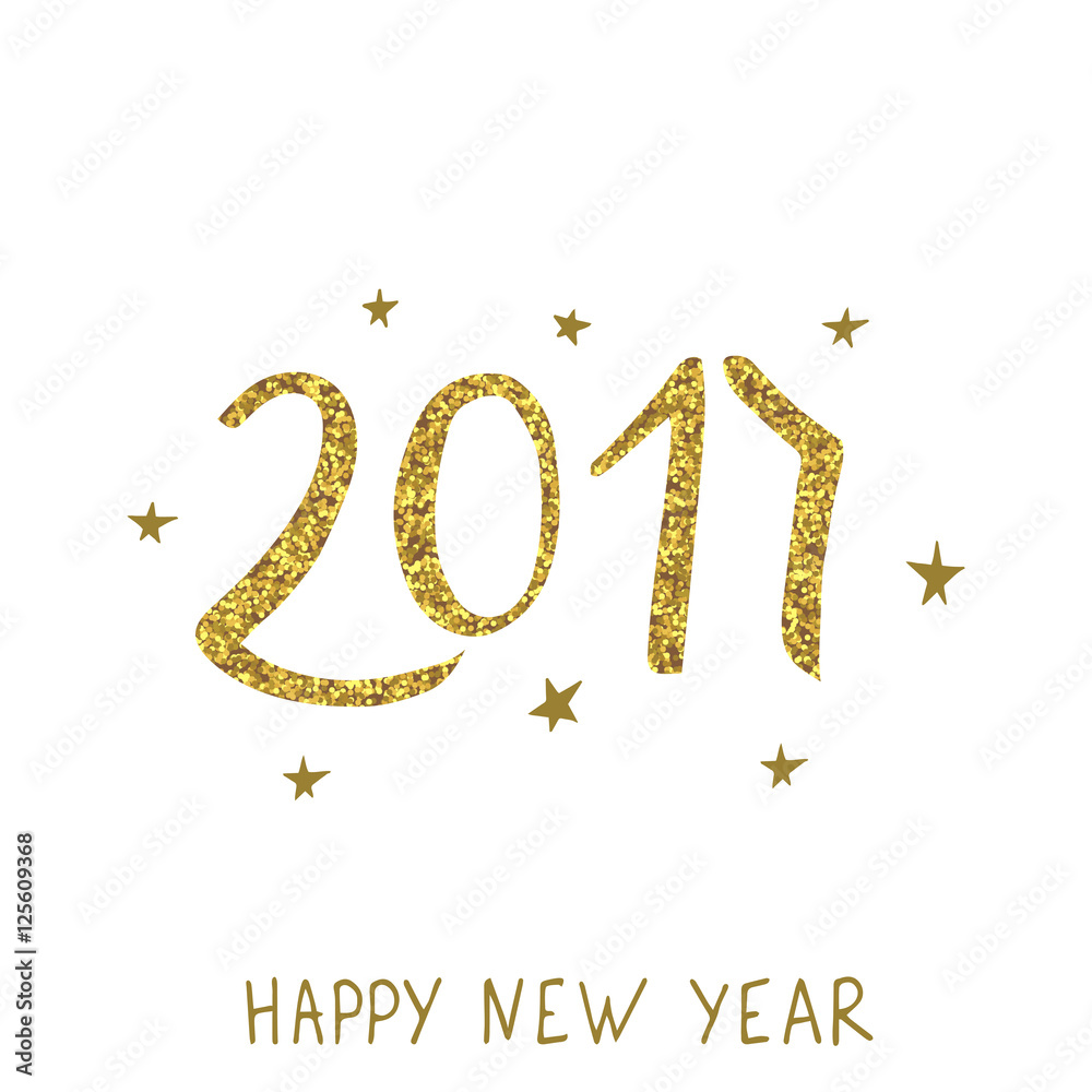 Happy New Year card. Stock-Vektorgrafik | Adobe Stock