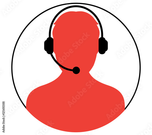 Call Center Man Icon