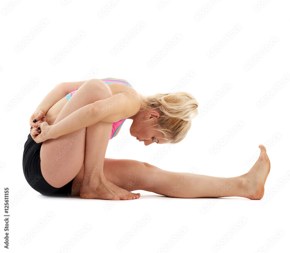 Fototapeta premium Woman yoga teacher
