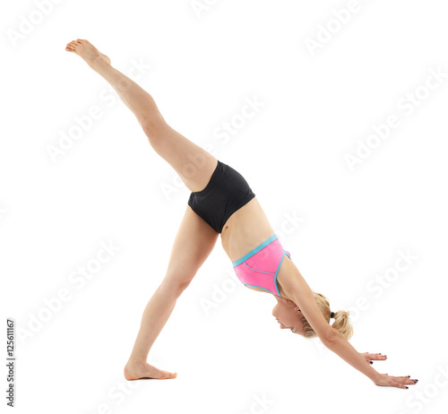 Woman yoga teacher