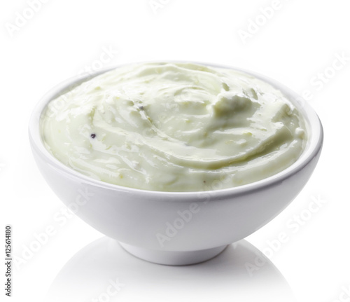 Bowl of kiwi yogurt