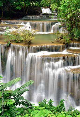 Waterfall in tropical deep forest © BlackHoleSun