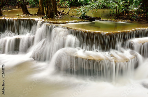 Fototapeta Naklejka Na Ścianę i Meble -  Waterfall in tropical deep forest