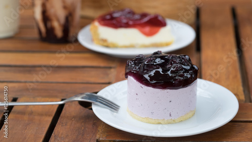 blueberry cake,mousse cake for a banner size.