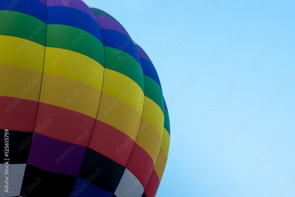 Fototapeta premium Hot air balloon in blue sky