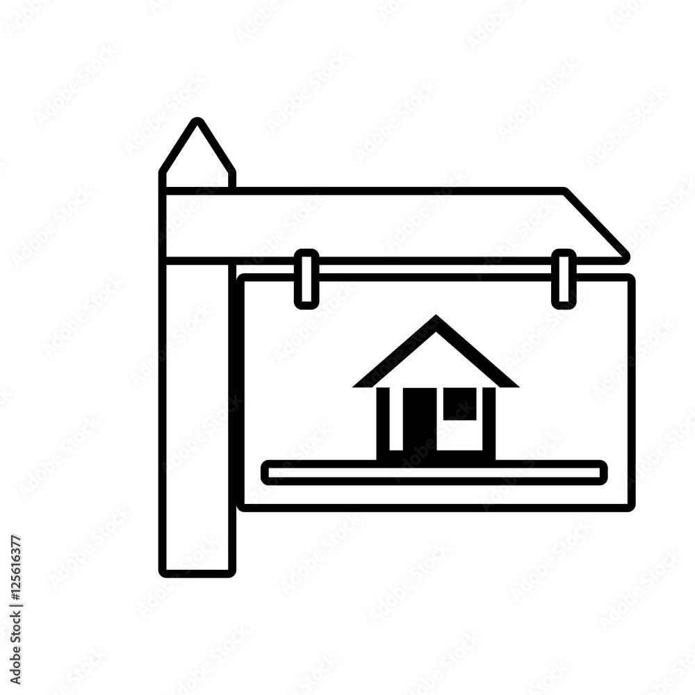real estate wooden banner vector illustration design real estate wooden banner vector illustration design