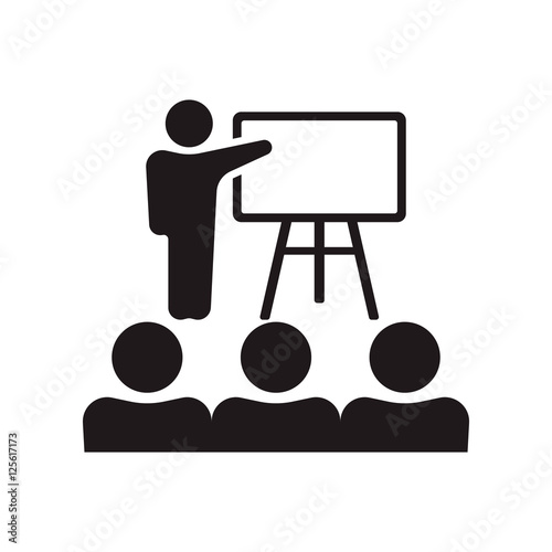 Training, presentation, education icon. Vector.