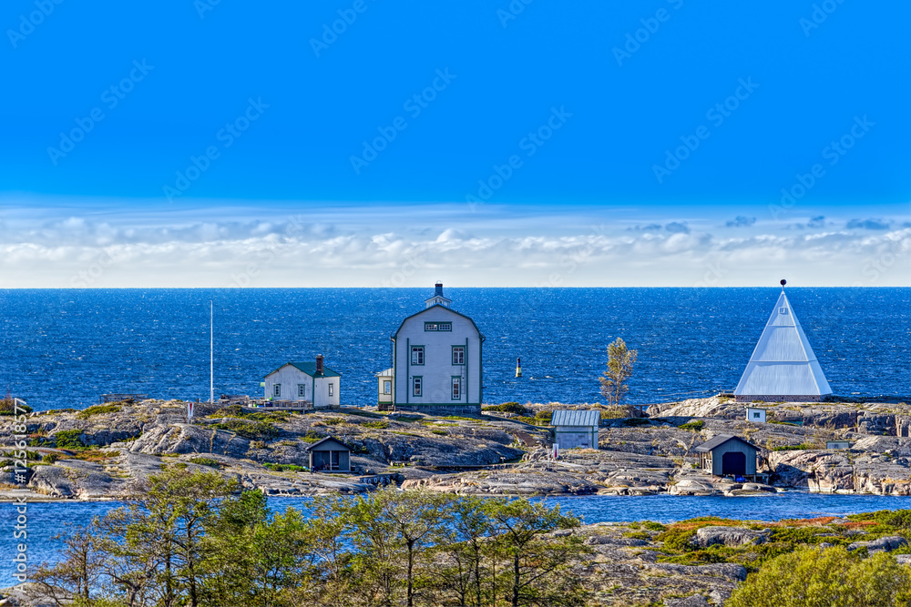 Naklejka premium Old pilot station Kobba Klintar in Aland archipelago