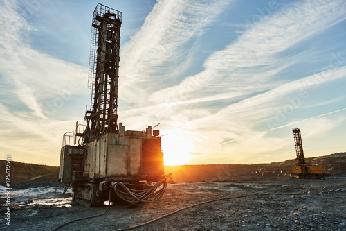 Rotary drill machines for surface blasthole mining industry in quarry
