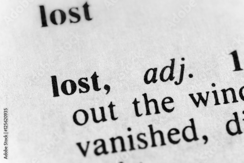Картината върху платно Lost
