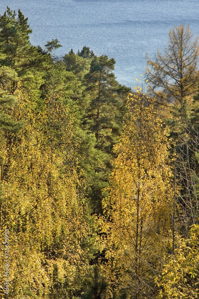 Fototapeta premium Lake Pyhajarvi in Tampere. Finland