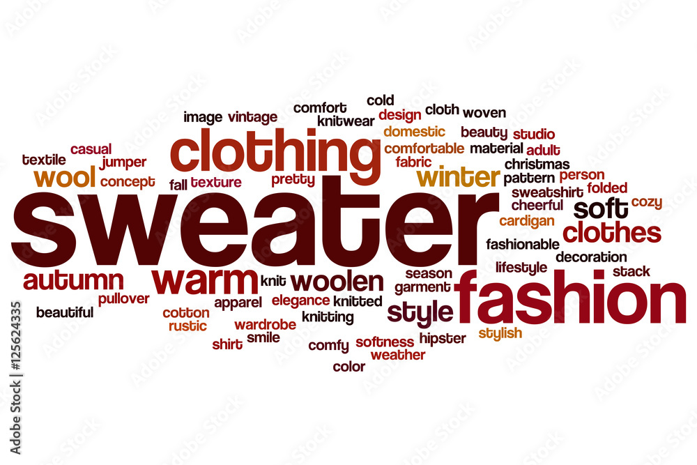 Sweater word cloud Sweater word cloud