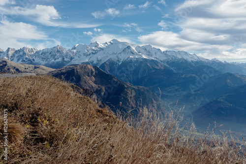 View of the Mont-blanc, Haute-Savoie, France