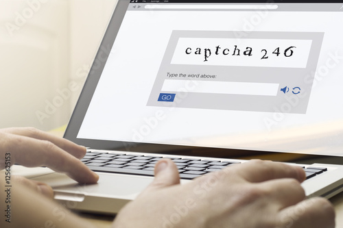 Naklejka home computing captcha