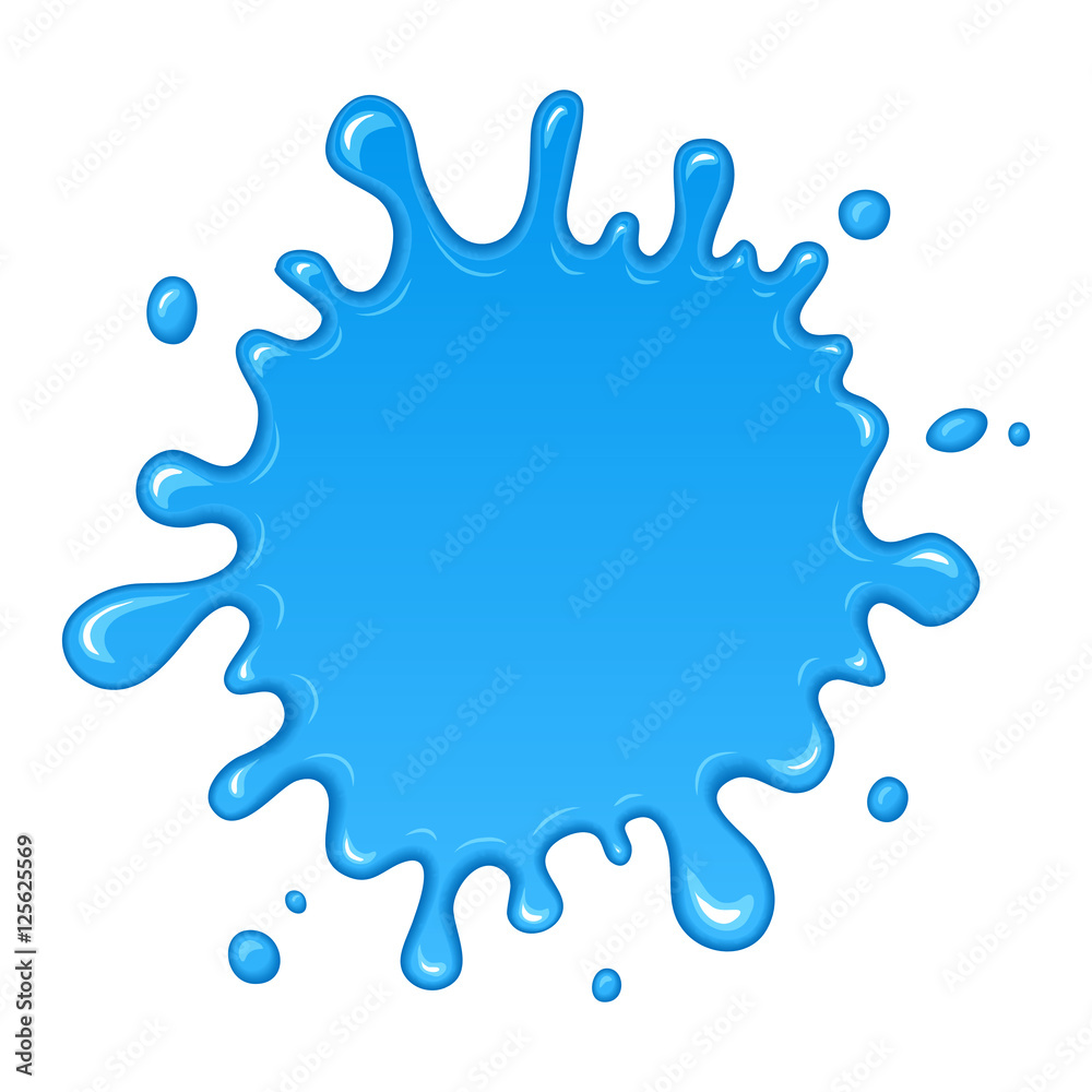 Vector water drips and flowing.