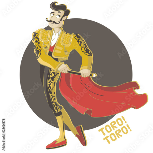 Corrida vector illustration.