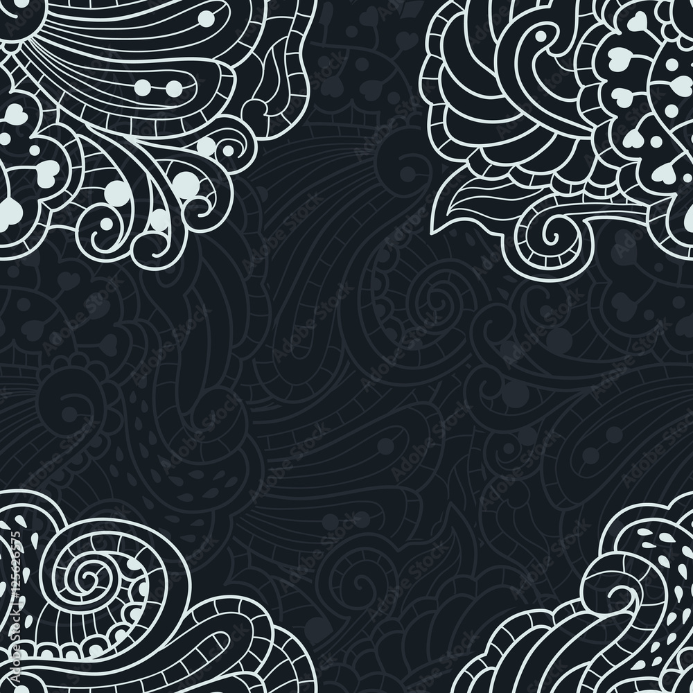 Vector seamless texture background with abstract flowers Vector seamless texture background with abstract flowers