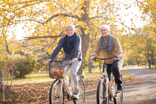 senior couple outdoors