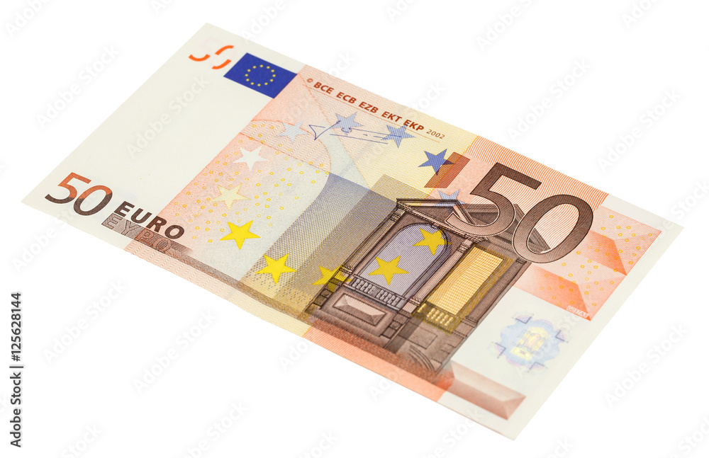 50 euro banknote isolated on white 50 euro banknote isolated on white