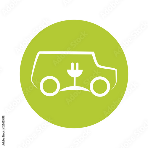 eco car symbol isolated icon vector illustration design