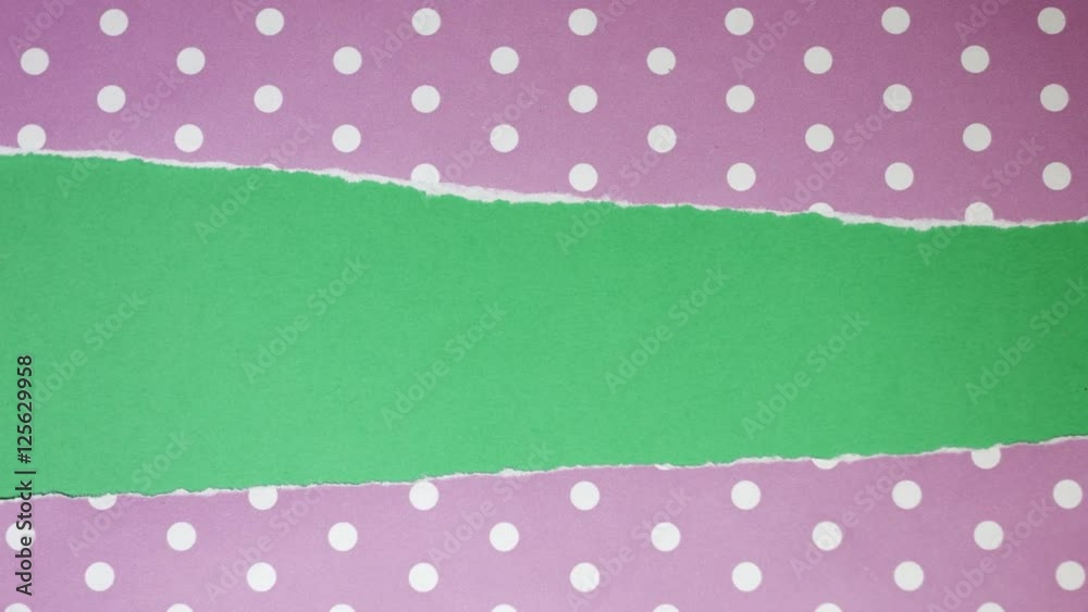Rip purple polka dot wrapping paper