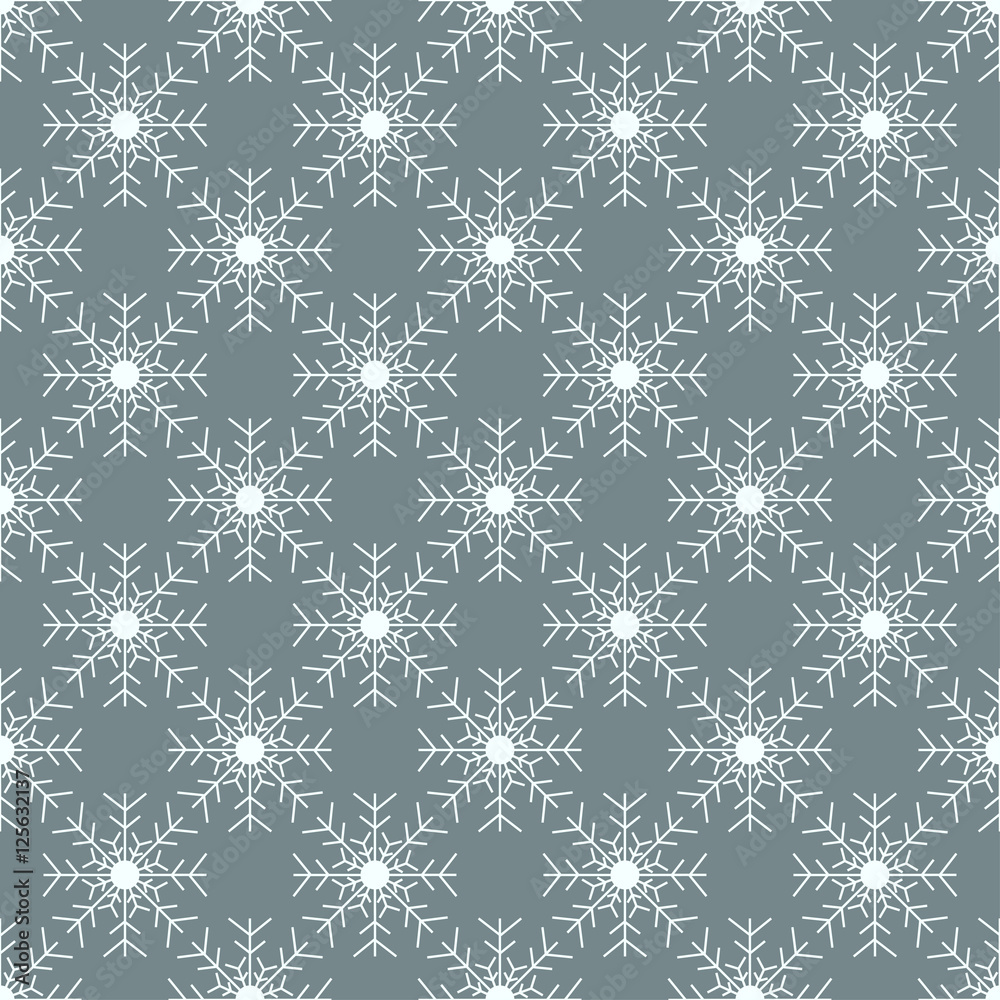 Christmas snowflakes seamless background. Christmas snowflakes seamless background.