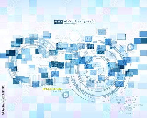 Infographic elements. futuristic user interface HUD. Abstract background with connecting dots and lines. Connection structure. Vector science background. Business abstract Vector illustration