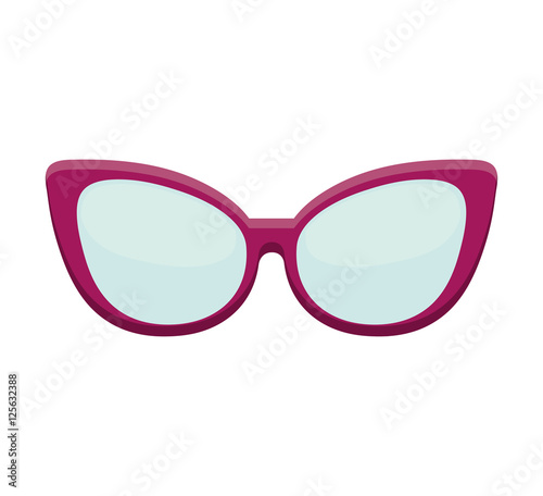 style glasses isolated icon vector illustration design