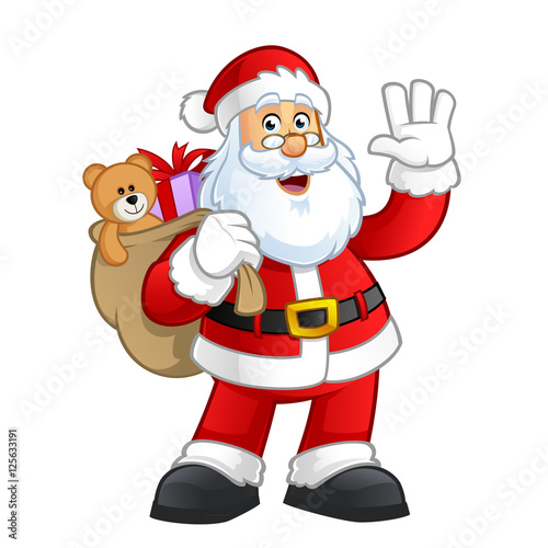 Santa claus character vector illustration design 