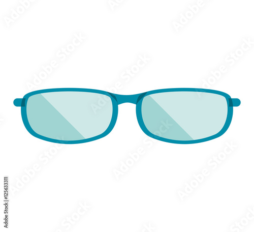 style glasses isolated icon vector illustration design