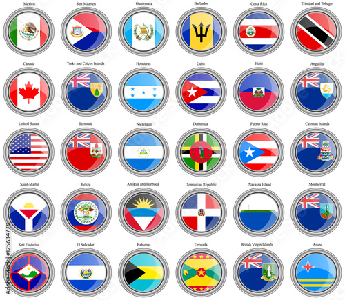 North and Central America's flags © Trots