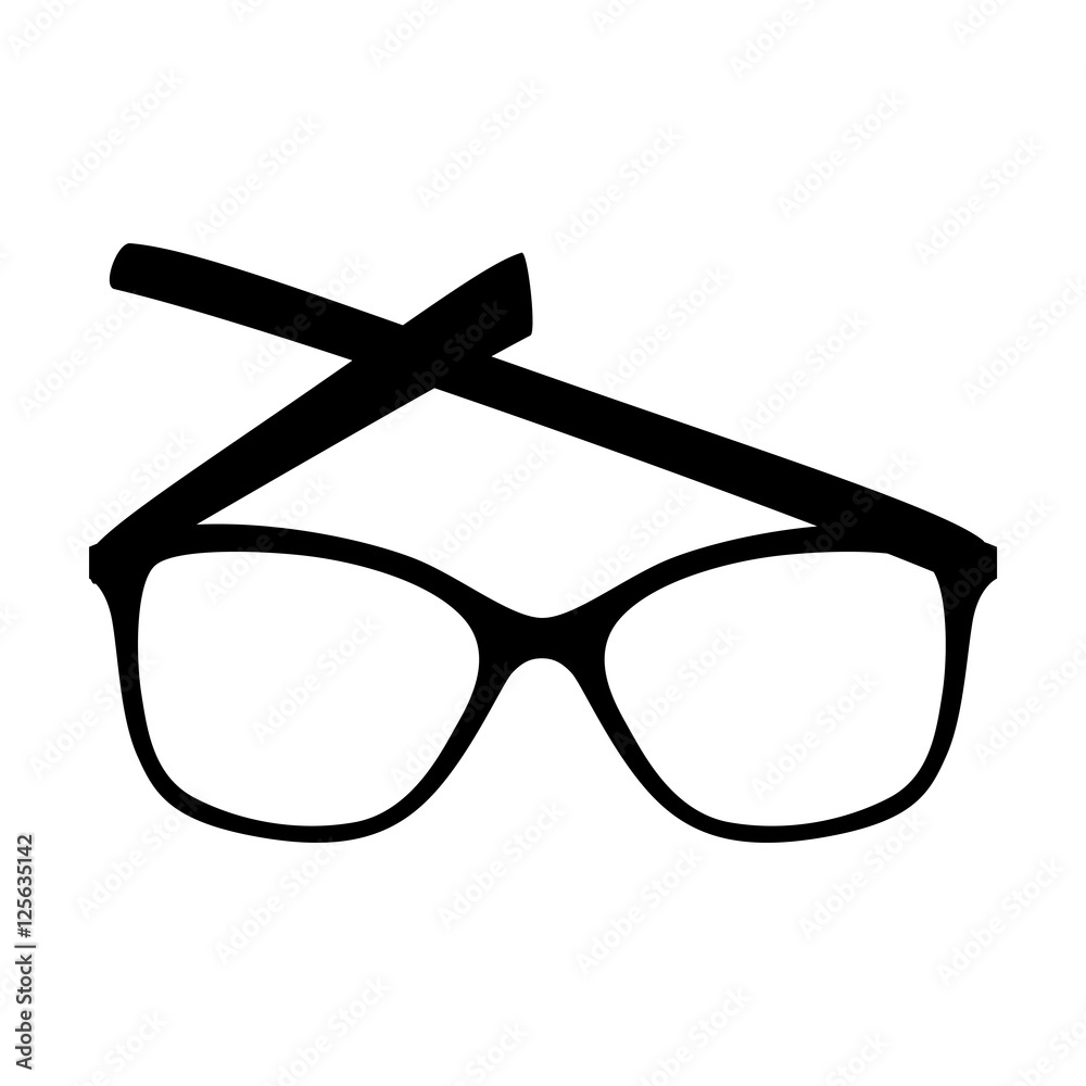 style glasses isolated icon vector illustration design