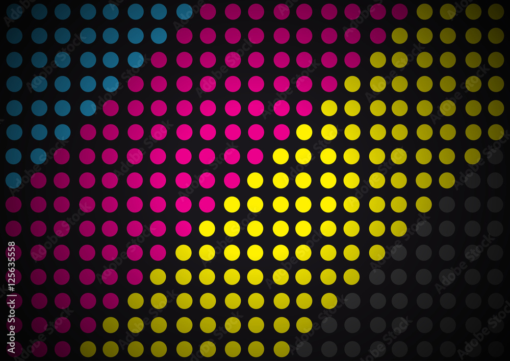 Abstract geometric background, dots and circle shapes design. Te