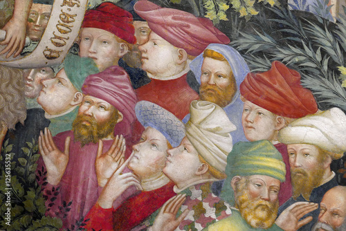 Foto Fresque à l'oratorio di San Giovanni Battista à Urbino, Italie