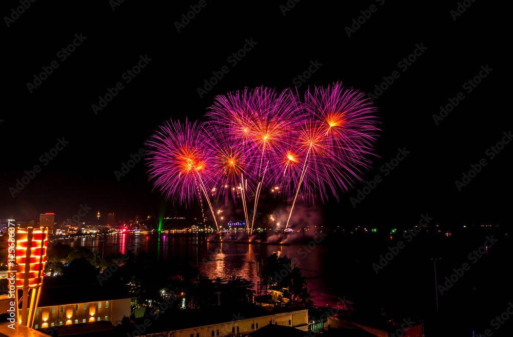 International Fireworks Festival at Pattaya, Thailand