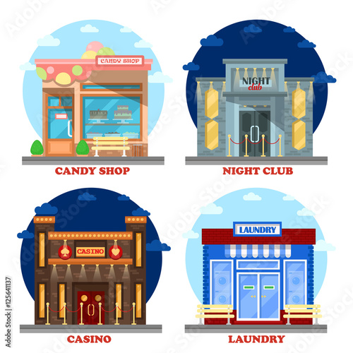 Casino building and nightclub entertainment