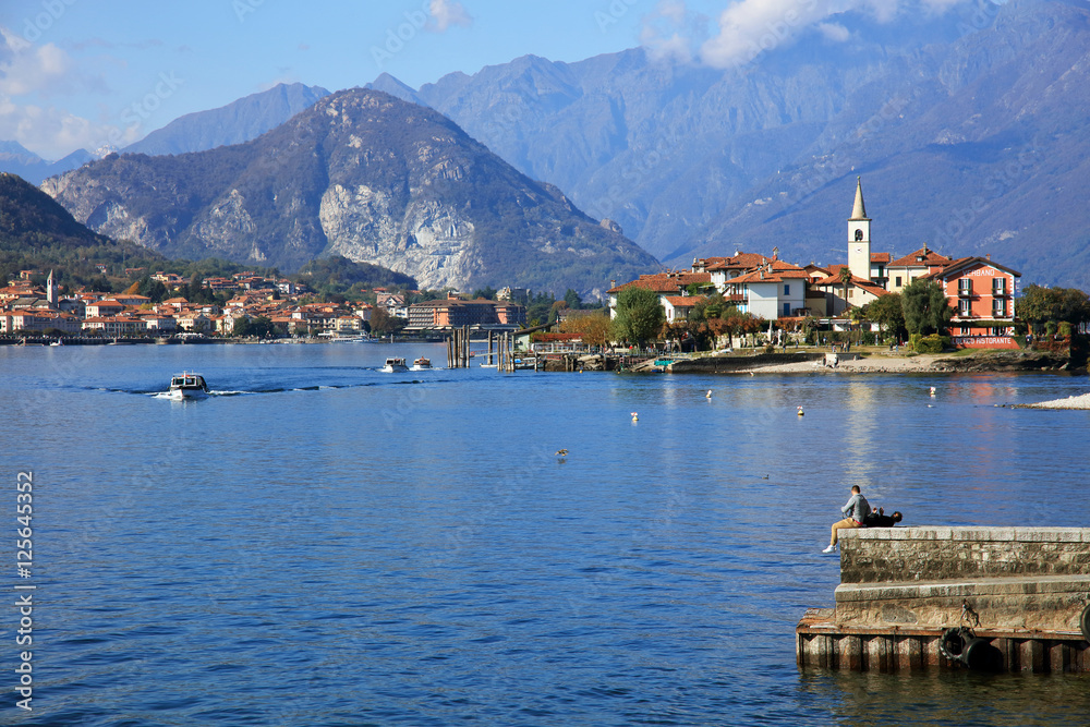 Scenic view of the Isola Bella, Lago Maggiore, Italy, Europe