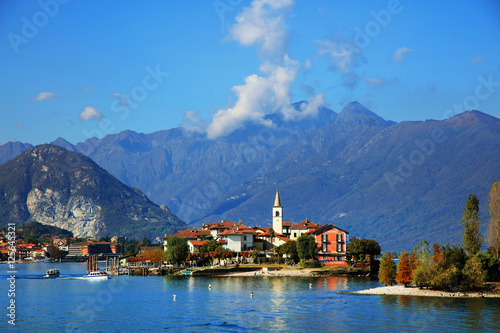 Scenic view of the Isola Bella, Lago Maggiore, Italy, Europe