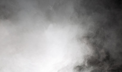 steam on the grey background