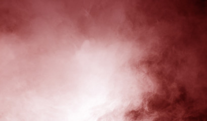 steam on the red background