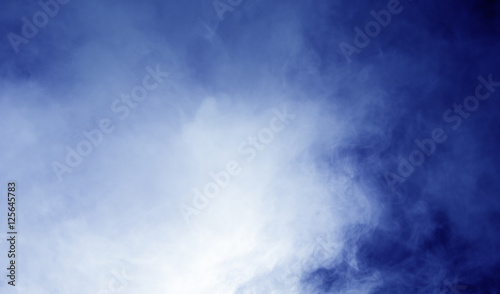 steam on the blue background