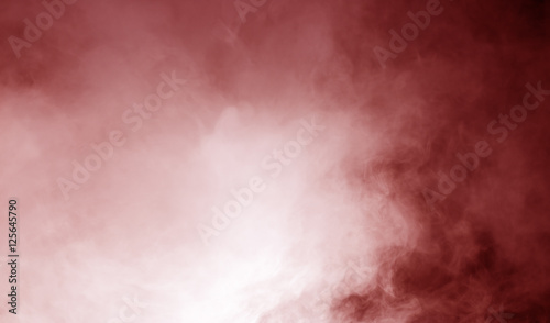 steam on the red background