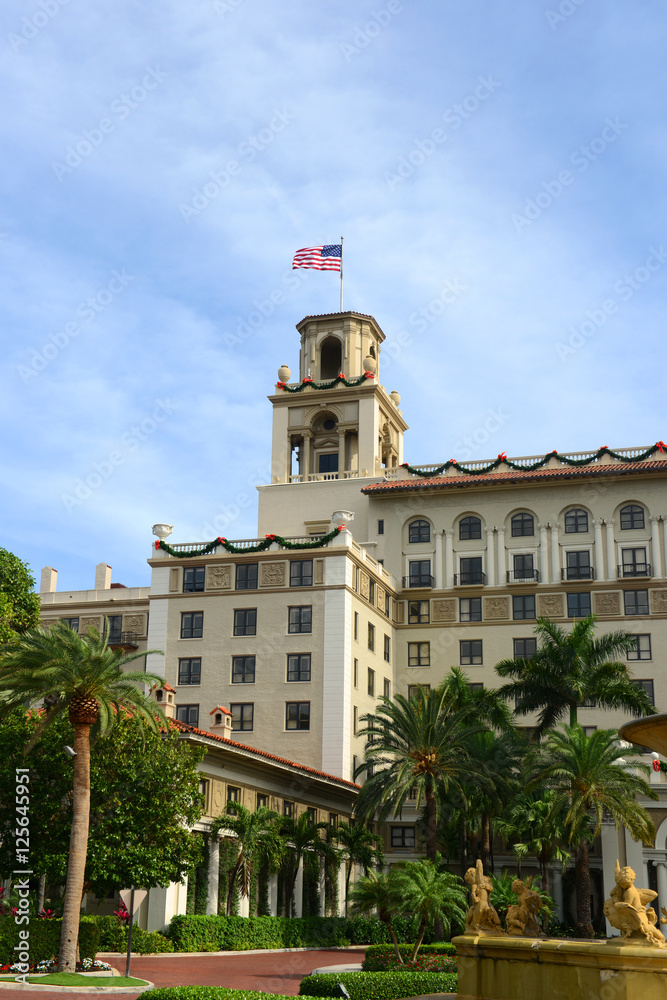 Breakers Hotel is a historic hotel in Palm Beach with Italian Renaissance style, Florida, USA. Breakers Hotel is a historic hotel in Palm Beach with Italian Renaissance style, Florida, USA.