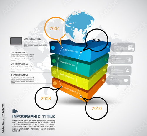 Infographic template for visualization