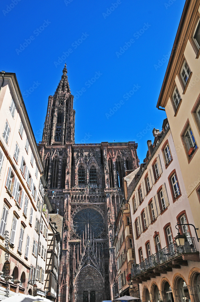 Obraz premium Strasburgo - Strasbourg, antiche case - Alsazia - Francia