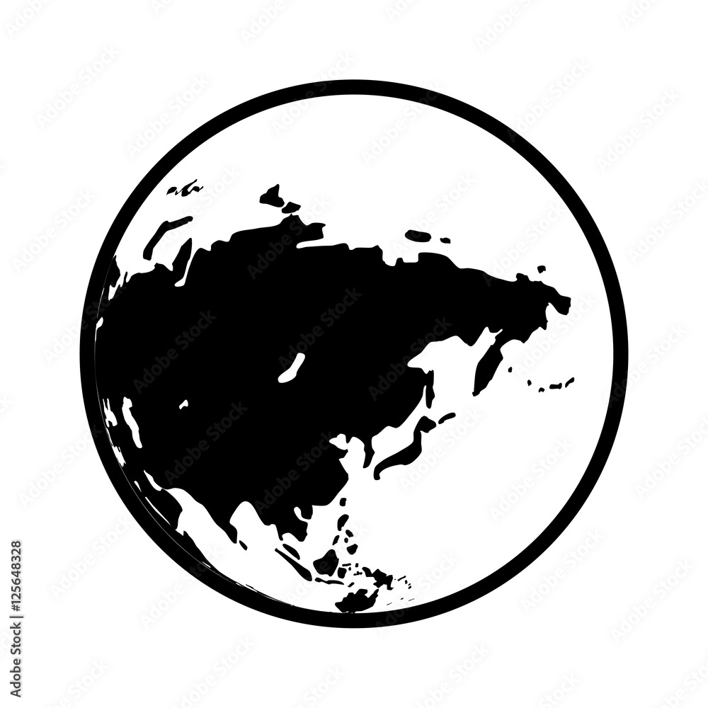 world planet earth isolated icon vector illustration design