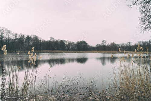 Fototapeta Naklejka Na Ścianę i Meble -  View of the tranquil lake at Masuria,