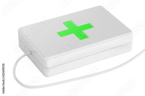 medical care online concept, 3D rendering