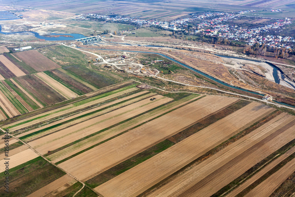 Fototapeta premium Agricultural landscape